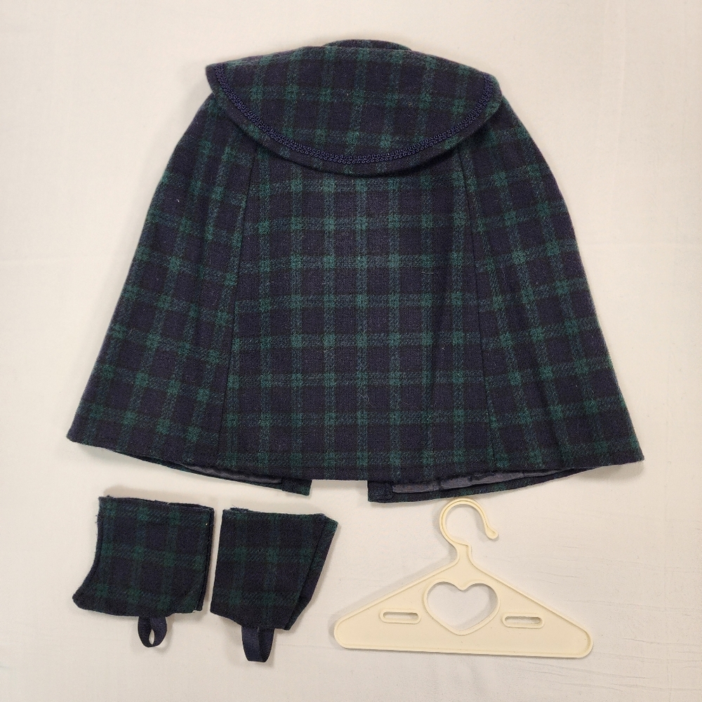 American Girl Samantha's Plaid Cape and Gaiters with Hanger - Picture 2 of 2